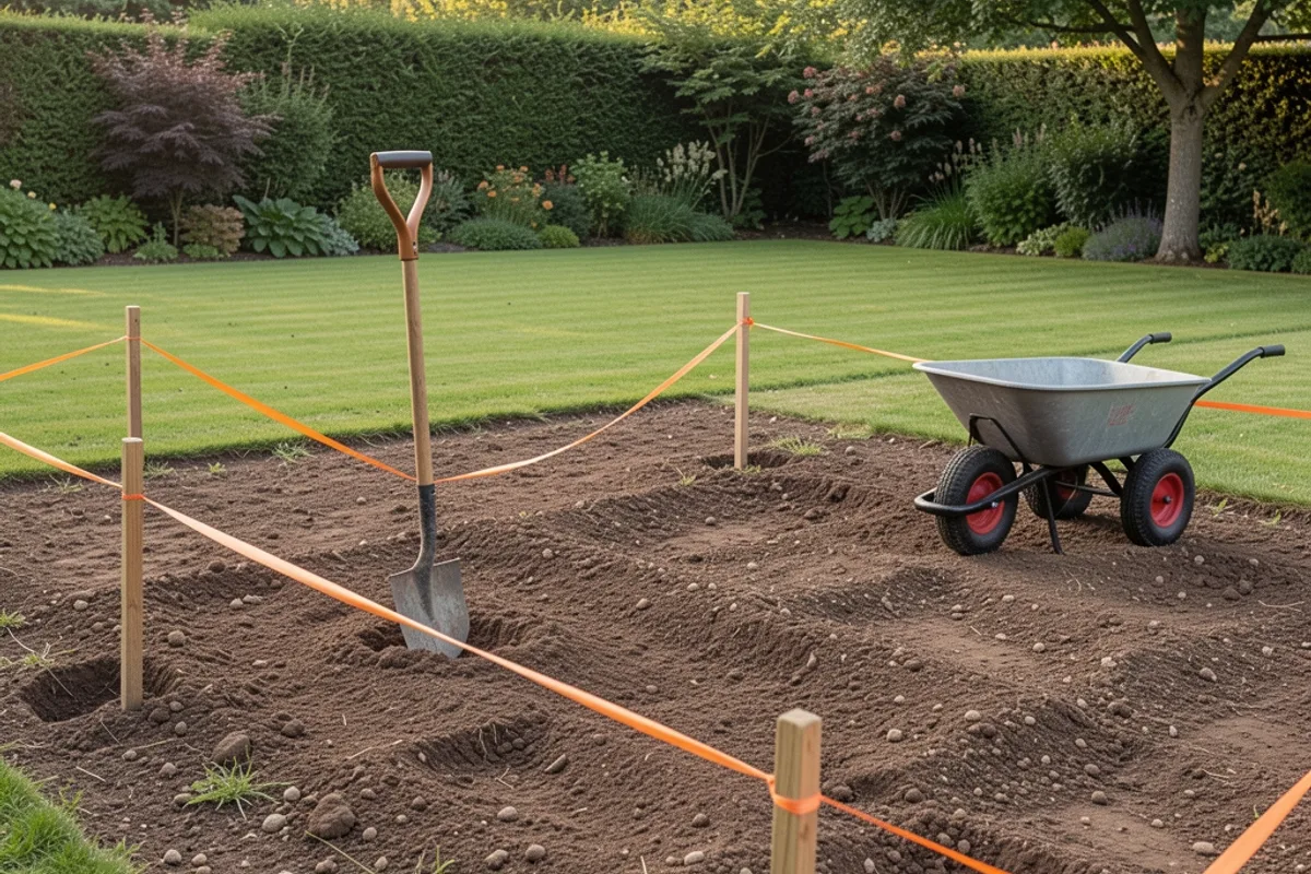 Terrassement de jardin : outils, méthode et limites