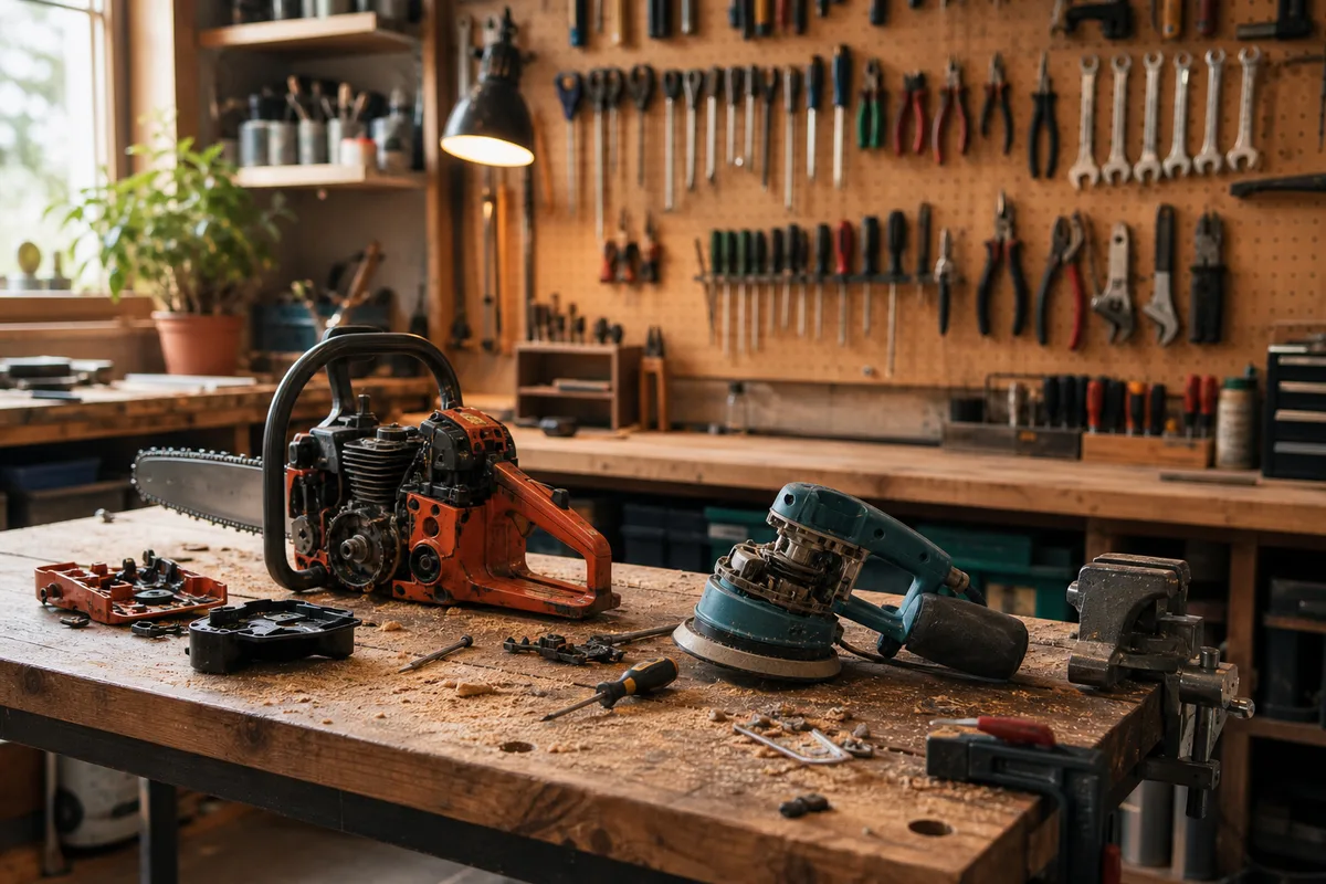 Dépannage d'outillage au jardin et à l'atelier : les gestes qui remettent en service